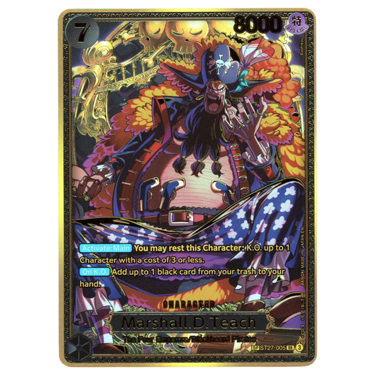 Marshall.D.Teach (SP) ST27-005 SR Trading Card Bandai