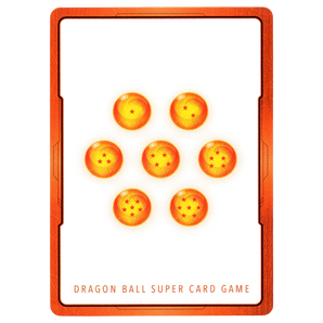 God Grade Masters Energy Marker M-15, a Dragon Ball Super card featuring seven orange Dragon Balls with red stars.