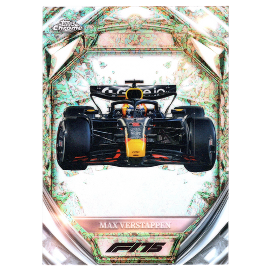 2025 Topps Chrome F1 Max Verstappen Diamond 75th Anniversary D75-21 Trading Card Topps