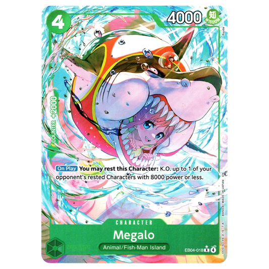 Megalo (Alternate Art) EB04-018 R☆ Trading Card Bandai