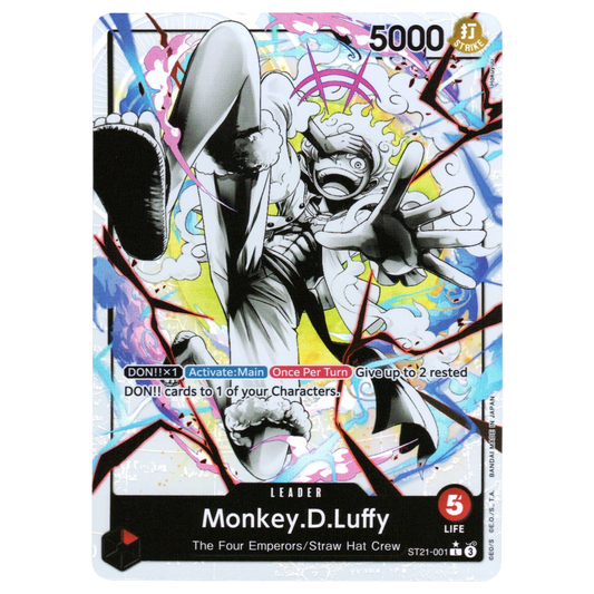 Monkey.D.Luffy (Parallel) ST21-001 L☆ Trading Card Bandai