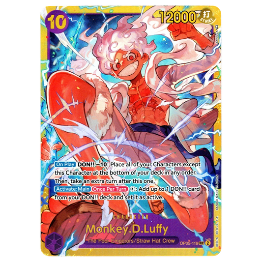 Monkey.D.Luffy OP05-119 SEC Trading Card Bandai
