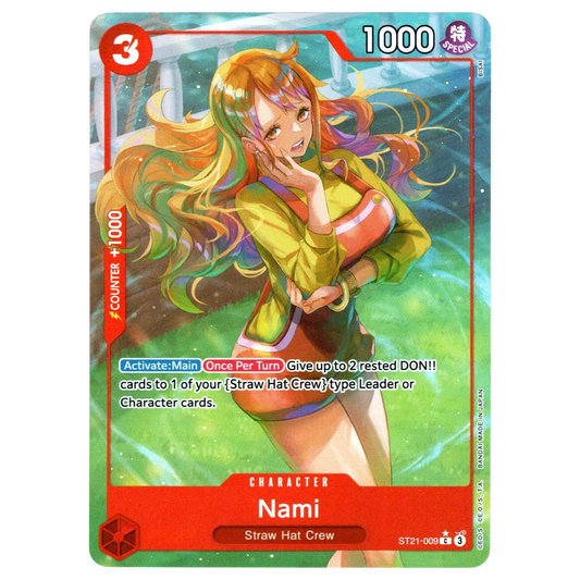 Nami (Parallel) ST21-009 C☆ Trading Card Bandai