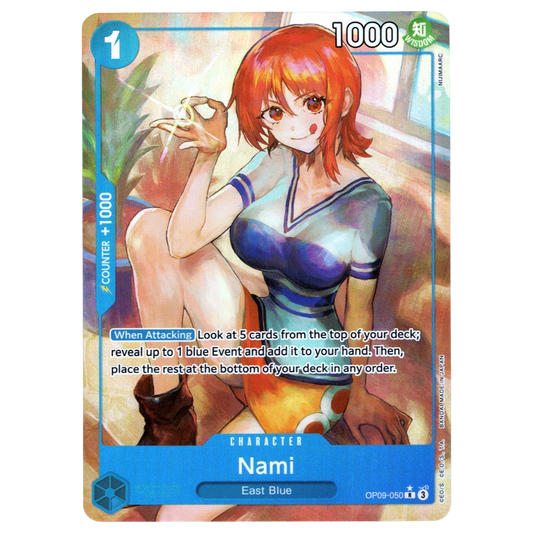 Nami (Parallel) OP09-050 R☆ Trading Card Bandai