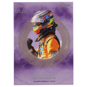 2025 Topps Eccellenza F1 Oscar Piastri Helmet 47/50