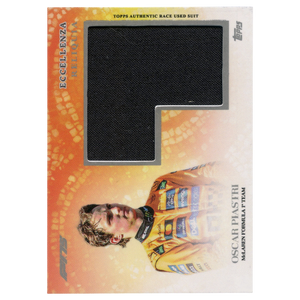 2025 Topps Eccellenza F1 Oscar Piastri Reliquia Jumbo Race-Used Suit Relic