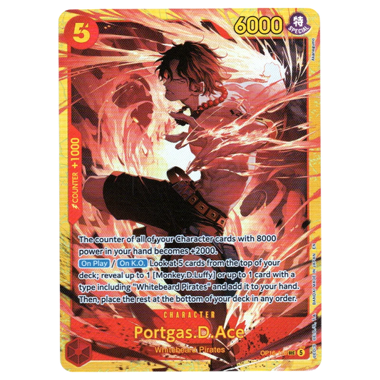 Portgas.D.Ace OP16-118 SEC Trading Card Bandai