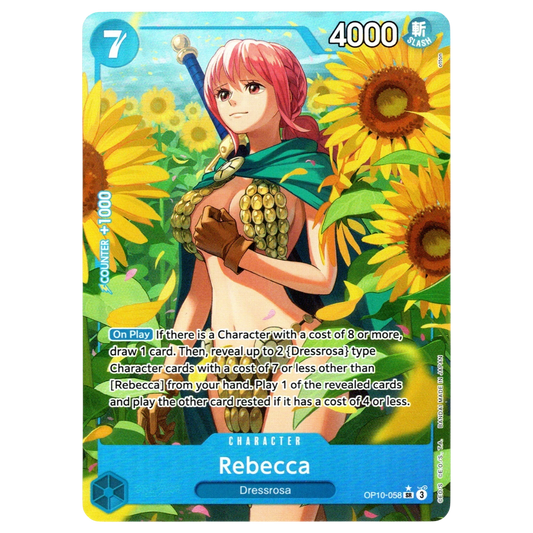 Rebecca (Parallel) OP10-058 SR☆ Trading Card Bandai
