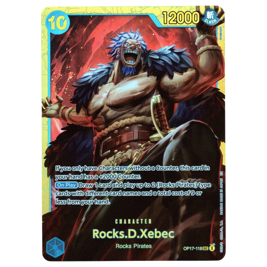 Rocks.D.Xebec OP17-118 SEC Trading Card Bandai