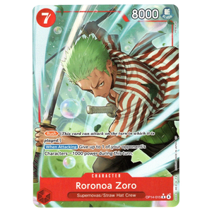 Roronoa Zoro (Alternate Art) OP14-015 R☆