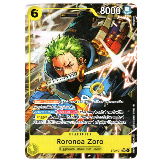 Roronoa Zoro (Full Art) ST29-014 SR☆ Trading Card Bandai