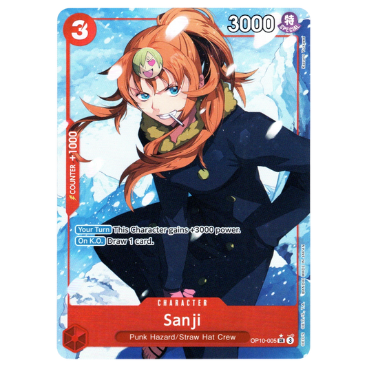 Sanji (Parallel) OP10-005 SR☆ Trading Card Bandai
