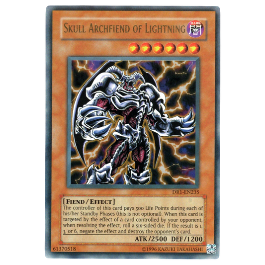Skull Archfiend of Lightning DR1-EN235 Ultra Rare Trading Card Konami