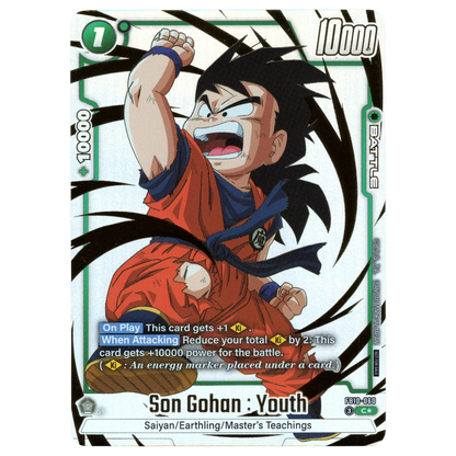 Son Gohan : Youth (Alternate Art) FB10-060 C☆ Trading Card Bandai