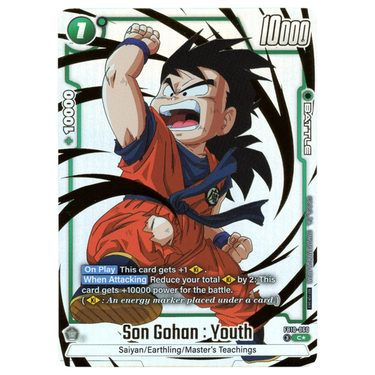 Son Gohan : Youth (Alternate Art) FB10-060 C☆ Trading Card Bandai