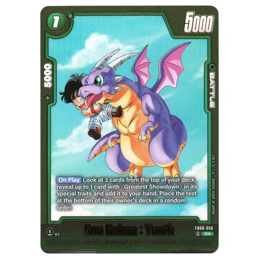 Son Gohan : Youth (Alternate Art) FB08-056 SR☆ Trading Card Bandai