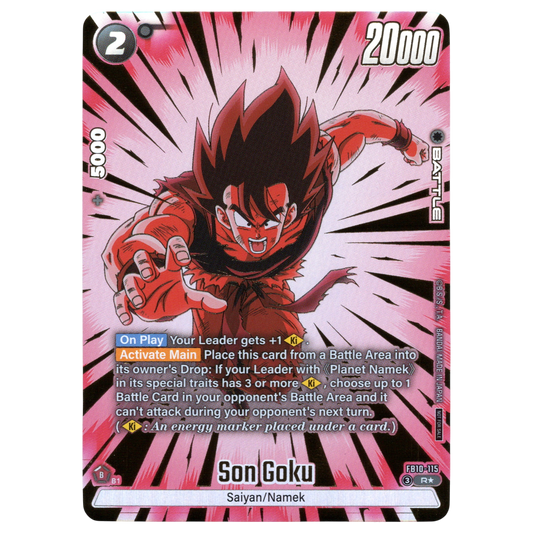 Son Goku (Alternate Art) FB10-115 R☆ Trading Card Bandai