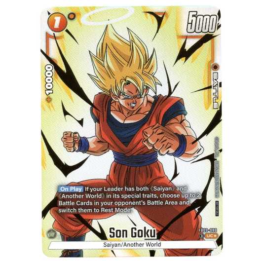 Son Goku (Alternate Art) FB09-080 UC☆ Trading Card Bandai