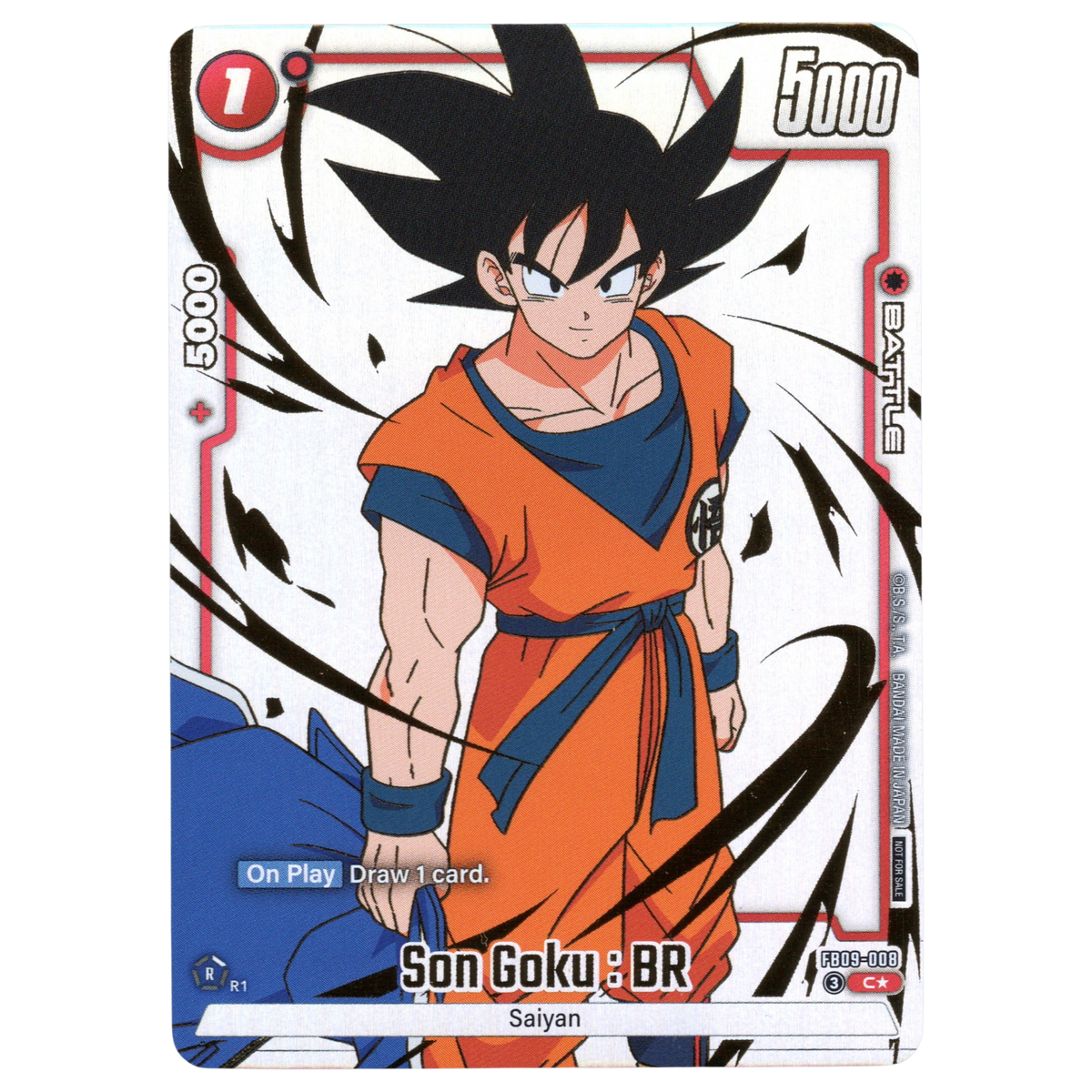 Son Goku : BR (Alternate Art) FB09-008 C☆ Trading Card Bandai