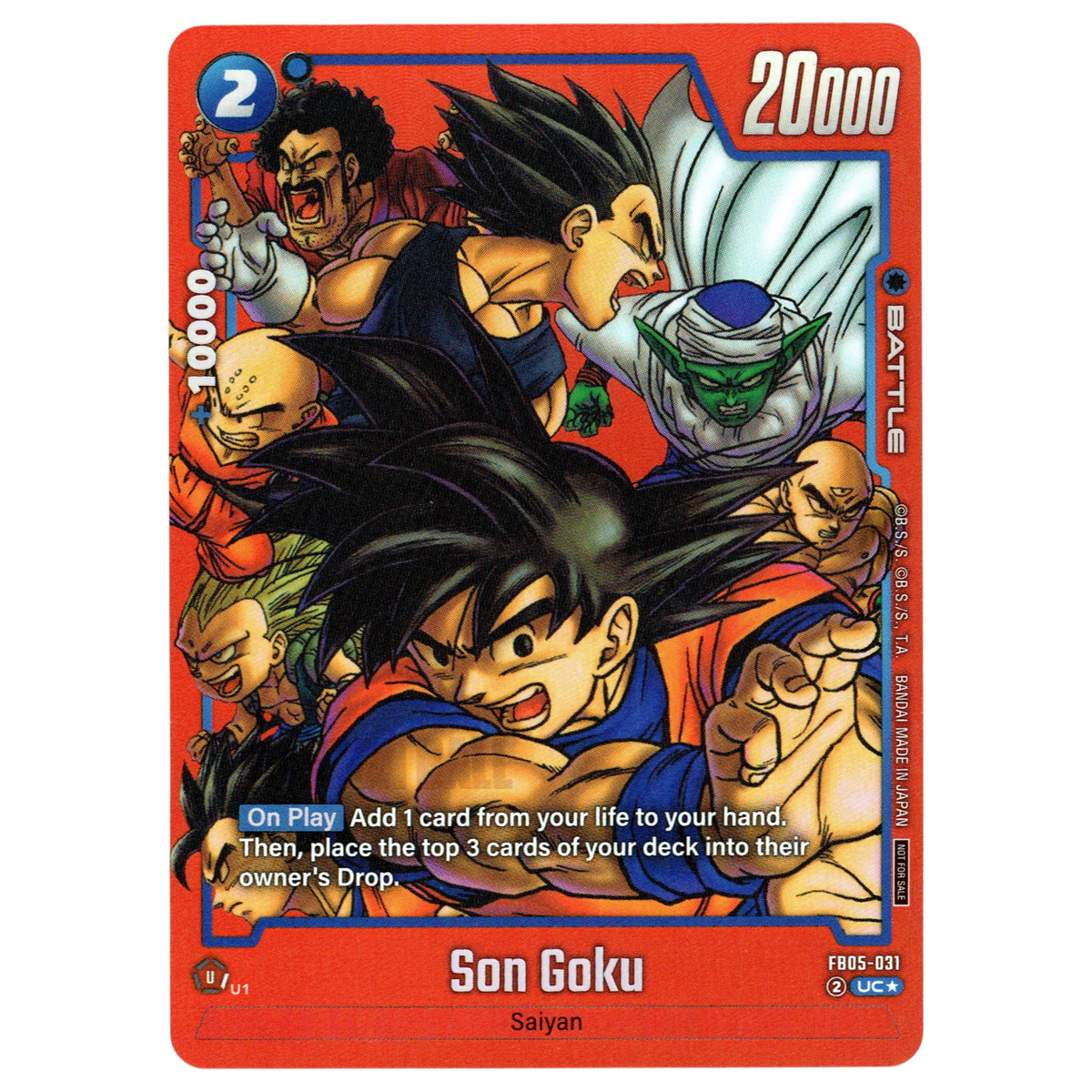 Son Goku (Manga Alternate Art) FB05-031 UC☆ Trading Card Bandai