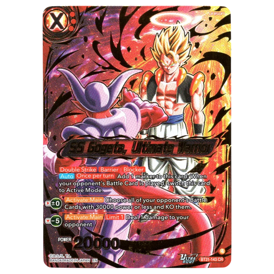 SS Gogeta, Ultimate Warrior BT31-143 CR Trading Card Bandai