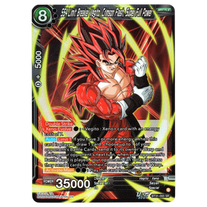 God Grade SS4 Limit Breaker Vegito Crimson Flash Super Rare Dragon Ball Super Masters trading card