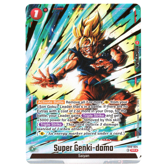 Super Genki-dama (Alternate Art) FB10-024 SR☆ Trading Card Bandai