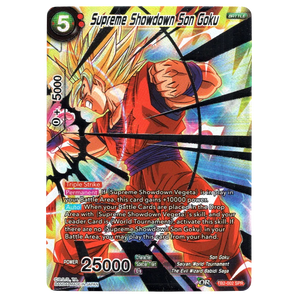 God Grade Supreme Showdown Son Goku TB2-002 SPR holographic Dragon Ball Super trading card