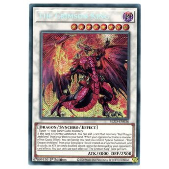 The Crimson King BLZD-EN036 Secret Rare Trading Card Konami