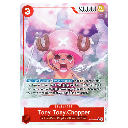 Tony Tony.Chopper (Parallel) OP08-007 SR☆ Trading Card Bandai