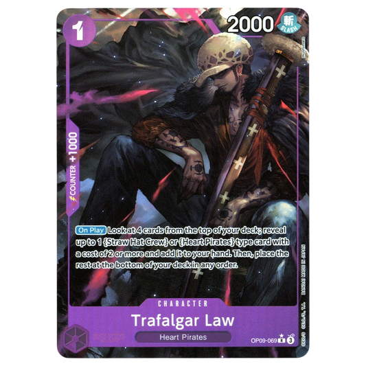 Trafalgar Law (Parallel) OP09-069 R☆ Trading Card Bandai