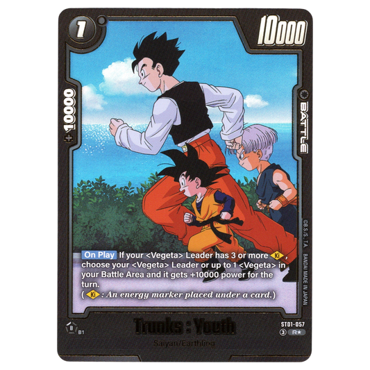 Trunks : Youth (Alternate Art) ST01-057 R☆ Trading Card Bandai