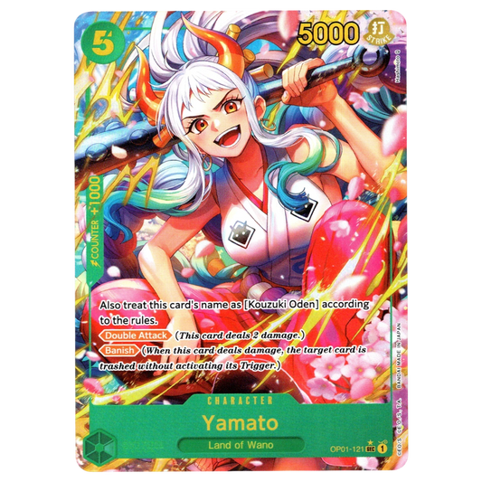 Yamato (Alternate Art) OP01-121 SEC☆ Trading Card Bandai