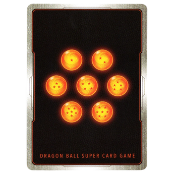 God Grade Dragon Ball Super Card Game alternate art card featuring seven orange dragon balls with red stars on a black background.