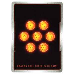 God Grade Dragon Ball Super Card Game featuring seven orange Dragon Balls with red stars on a black background.