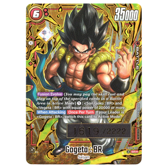 Gogeta : BR (Serial Numbered) [1619/2222] FB09-007 SR☆