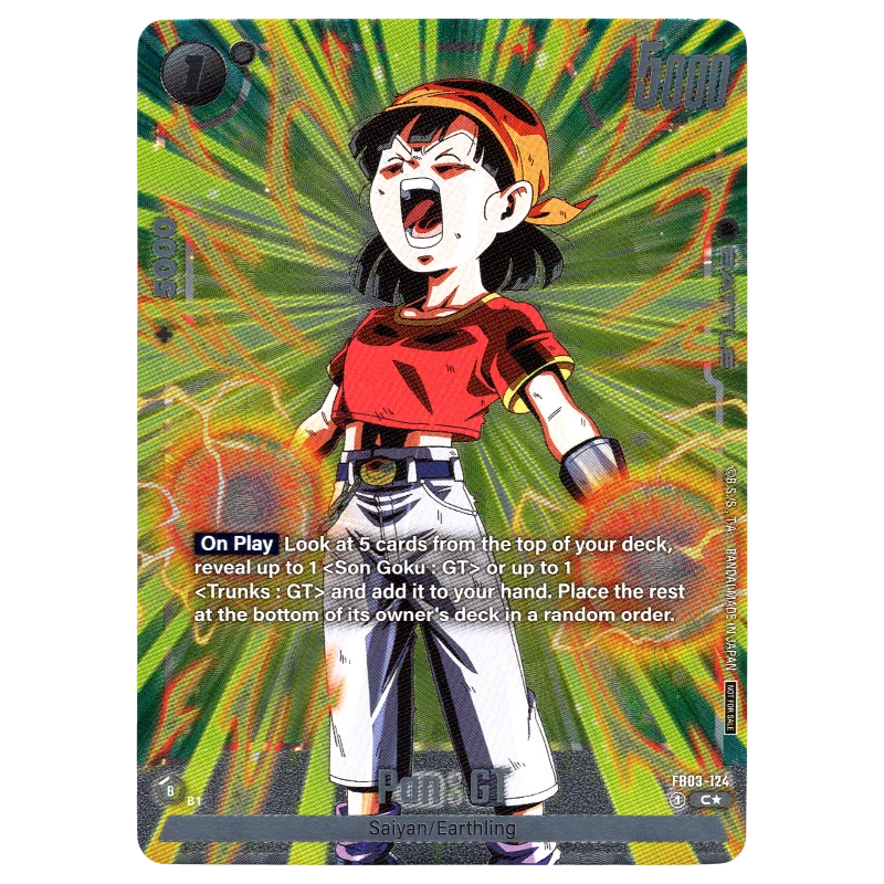 Pan : GT (Alternate Art) FB03-124 C☆ Trading Card Bandai