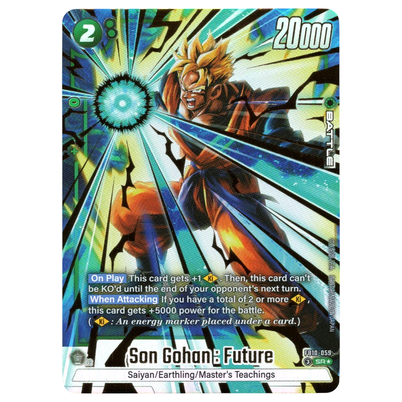 Son Gohan : Future (Alternate Art) FB10-059 SR☆ Trading Card Bandai