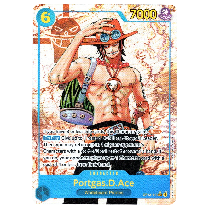 Portgas.D.Ace (Parallel) OP13-119 SEC☆ Trading Card Bandai