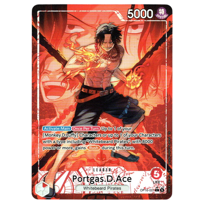 Portgas.D.Ace (Alternate Art) OP16-001 L☆ Trading Card Bandai