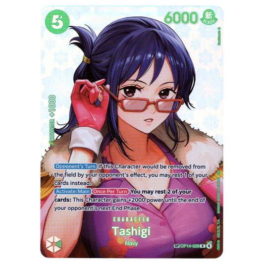 Tashigi (SP) OP14-029 R Trading Card Bandai