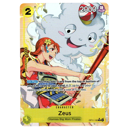 Zeus (Alternate Art) OP11-106 R☆ Trading Card Bandai