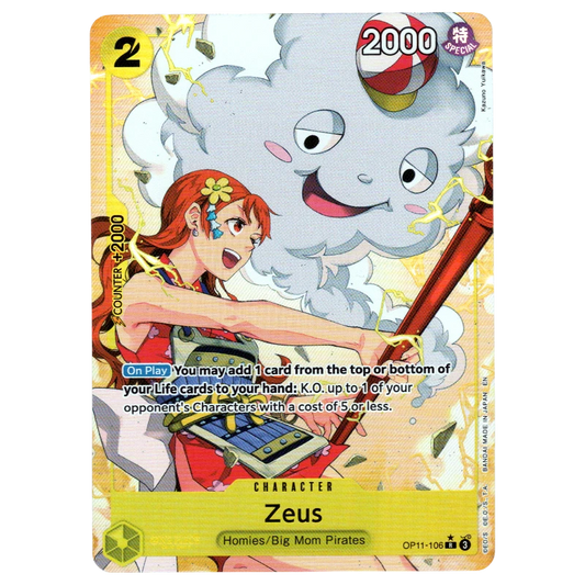 Zeus (Alternate Art) OP11-106 R☆ Trading Card Bandai