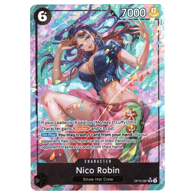 Nico Robin (Alternate Art) OP12-087 SR☆ Trading Card Bandai