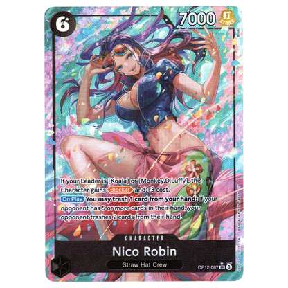 Nico Robin (Alternate Art) OP12-087 SR☆ Trading Card Bandai