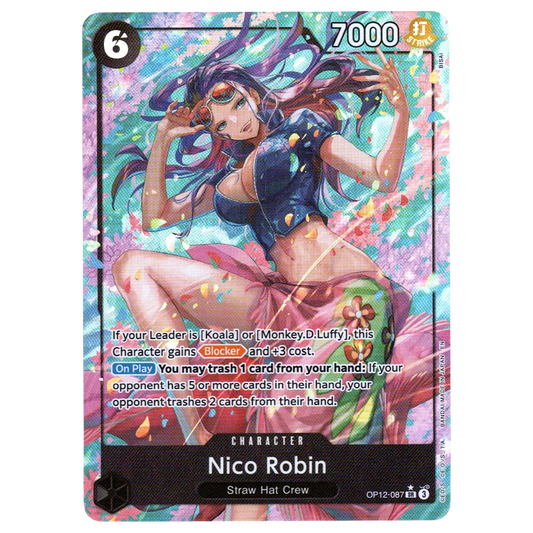 Nico Robin (Alternate Art) OP12-087 SR☆ Trading Card Bandai