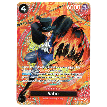 Sabo (SP) P-105 P Trading Card Bandai
