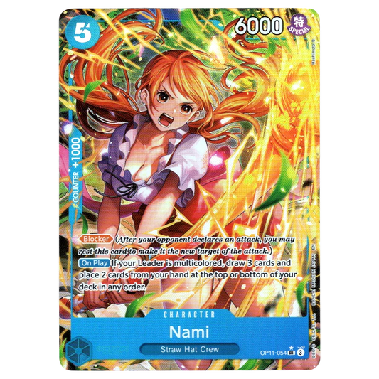 Nami (Alternate Art) OP11-054 SR☆ Trading Card Bandai