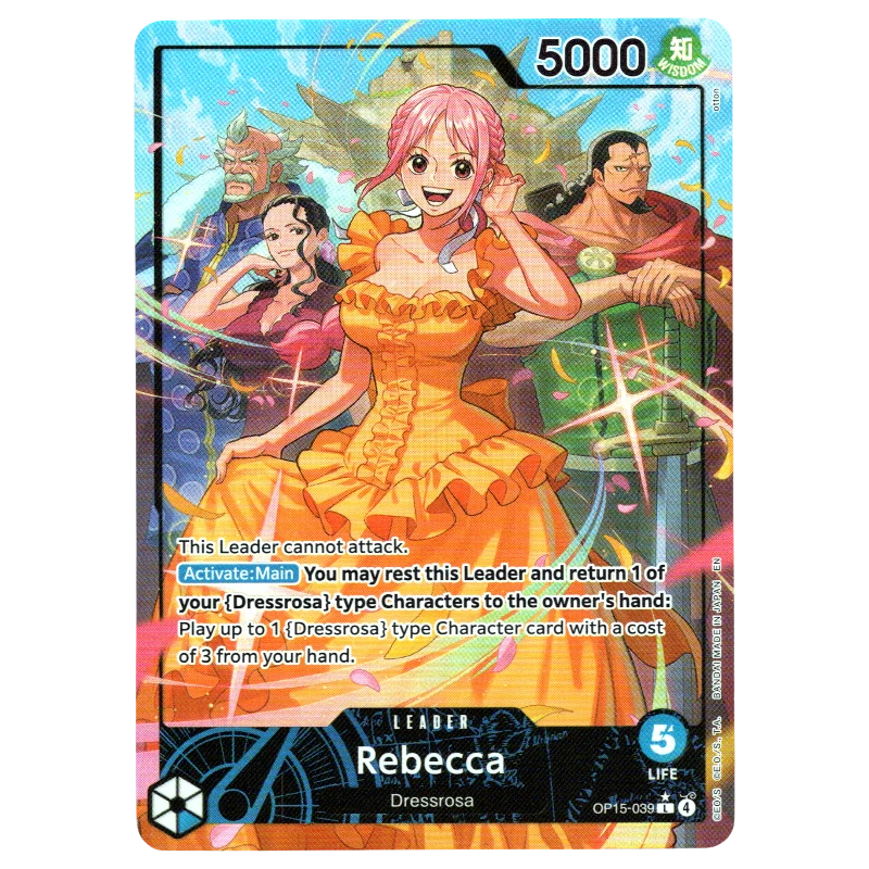 Rebecca (Alternate Art) OP15-039 L☆ Trading Card Bandai