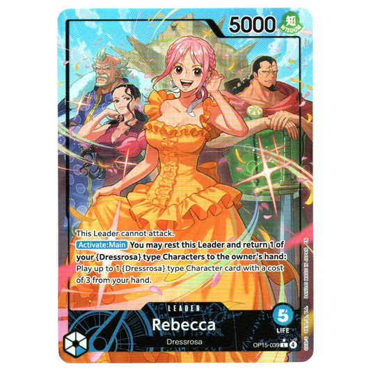 Rebecca (Alternate Art) OP15-039 L☆ Trading Card Bandai